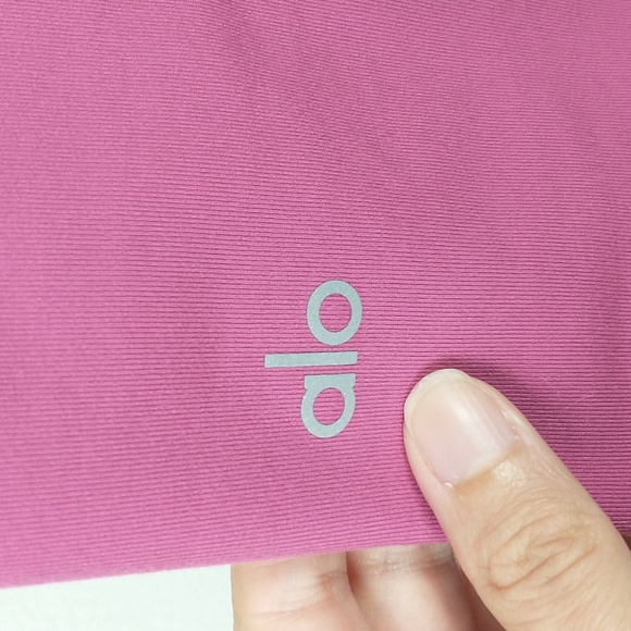 Alo Yoga Airbrush Leggings Womens XS Pink High Rise Full Length - Picture 7 of 9